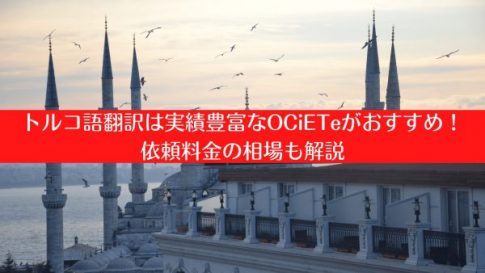 トルコ語翻訳は実績豊富なOCiETeがおすすめ！依頼料金の相場も解説